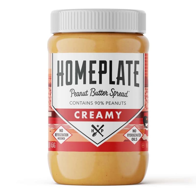 HomePlate Creamy Peanut Butter - 1 lb, Non-GMO, No Stir