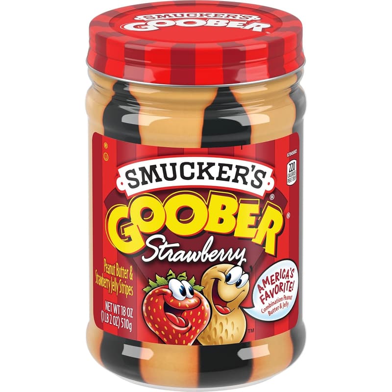 Smucker's Goober Peanut Butter & Strawberry Jelly, 18 oz