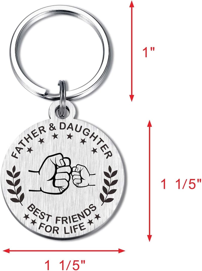 Father's Day Keychain Gift for Dad from Kids