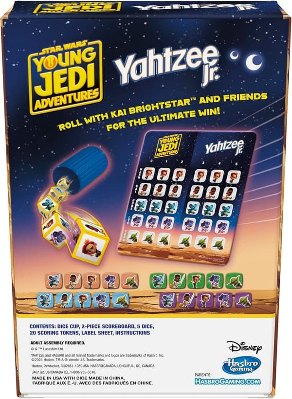 Yahtzee Jr. Star Wars Board Game for Kids Ages 4+