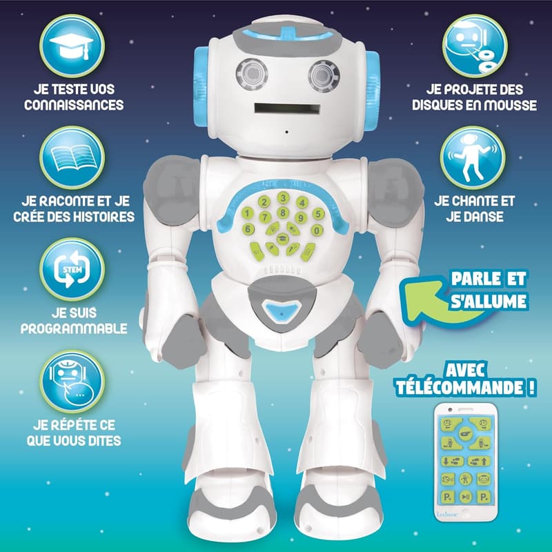 Programmable Educational Robot for Kids - French Speaking, STEM