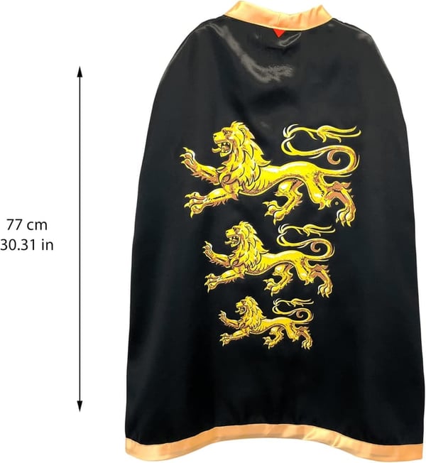 Lion King Cape for Kids | Medieval Dress-Up Toy | Ages 3-8