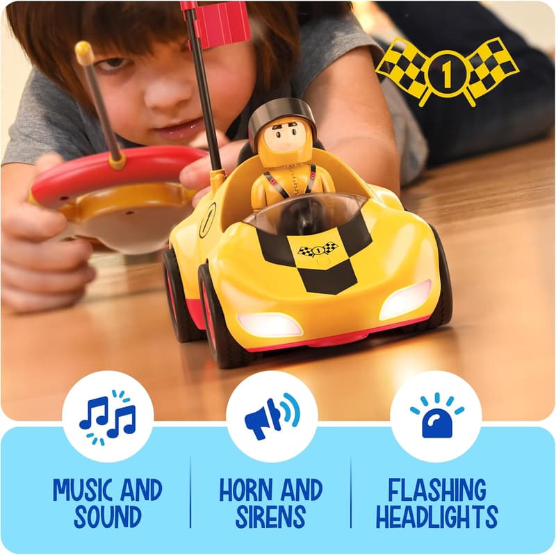 Easter Gift: 2-Pack Rechargeable RC Cartoon Cars for Kids