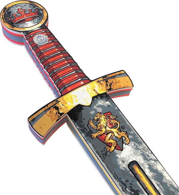 Prince Lionheart Foam Sword for Kids 3-8 Years - Medieval Dress-Up Toy