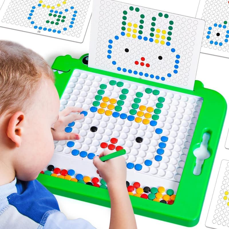 Magnetic Doodle Board for Kids 2-6 - Educational Dinosaur Toy