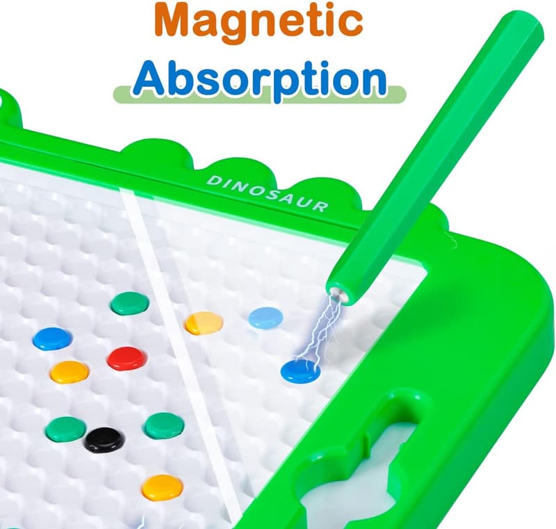 Magnetic Doodle Board for Kids 2-6 - Educational Dinosaur Toy