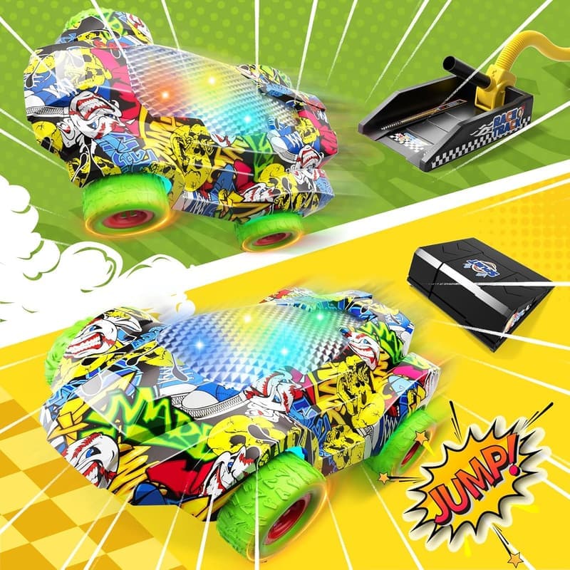 Indoor/Outdoor Car Launcher Set for Toddler Boys, Ages 3-6