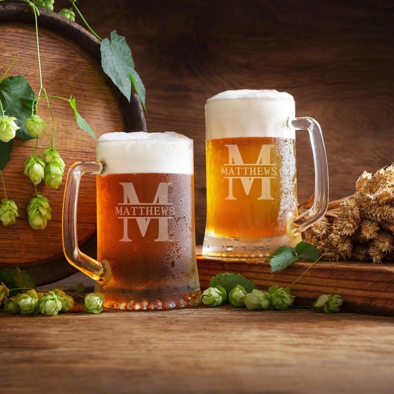 Personalized Oakmont Beer Mug Set of 4