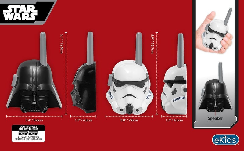 Star Wars Darth Vader & Storm Trooper Walkie Talkies for Kids