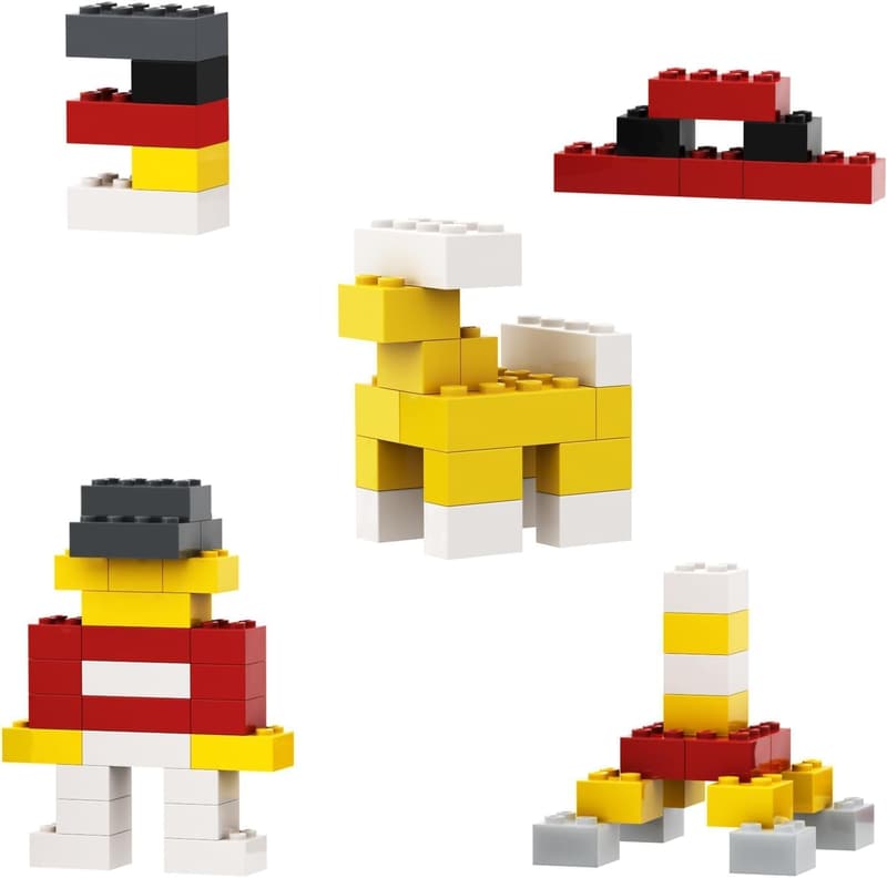 Red Building Blocks - 100 Piece Compatible with LEGO