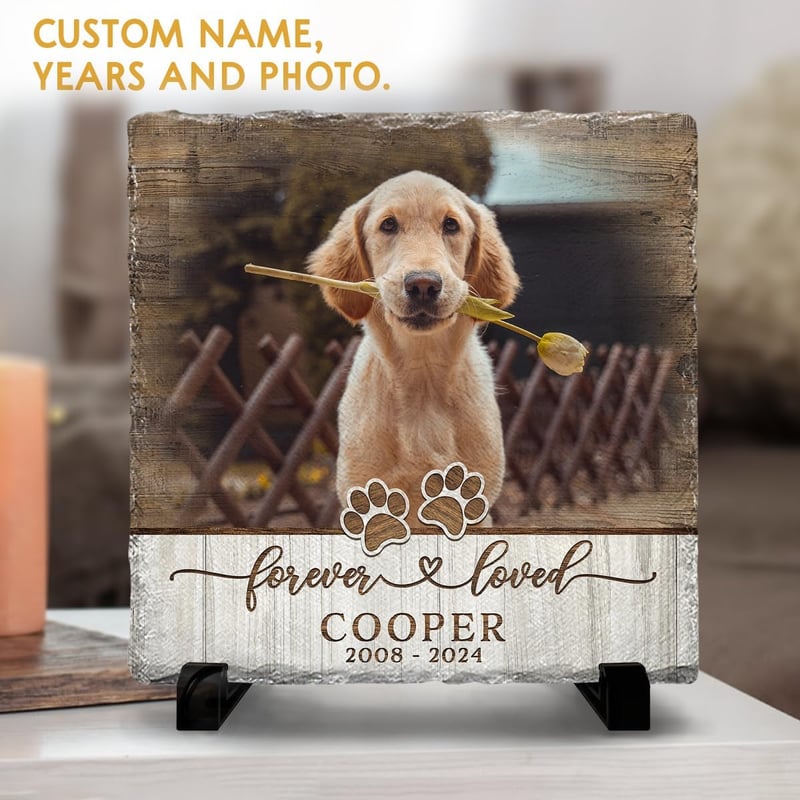 Personalized Pet Memorial Stone - Custom Tribute for Dogs
