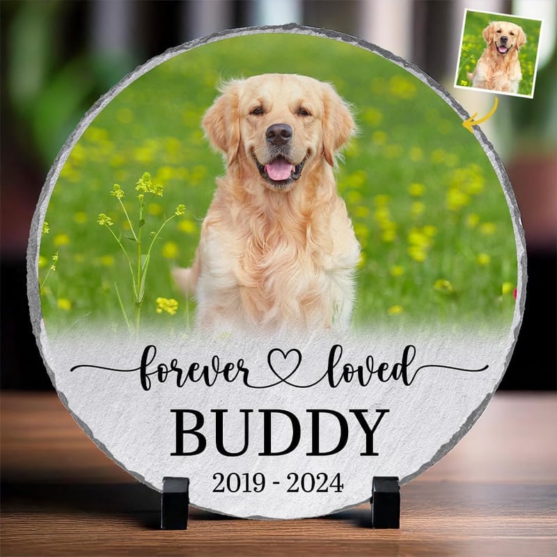 Personalized Dog Memorial Stone - Forever Loved Gift