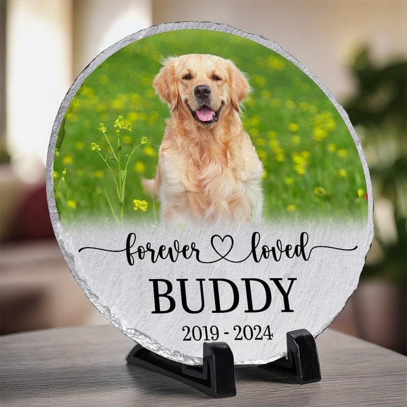 Personalized Dog Memorial Stone - Forever Loved Gift