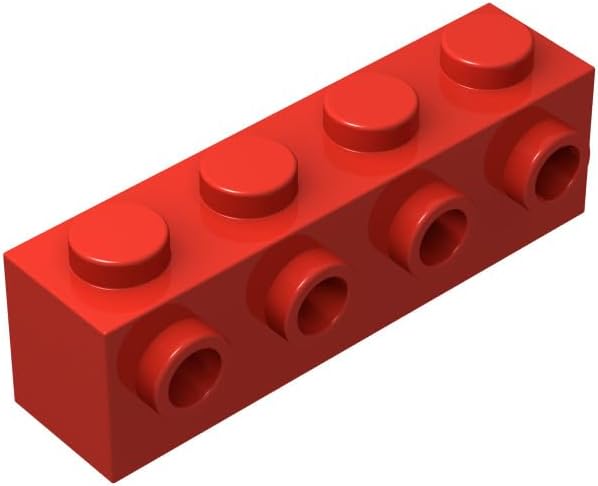 200-Piece Red 1x4 Classic Building Bricks Compatible with Lego