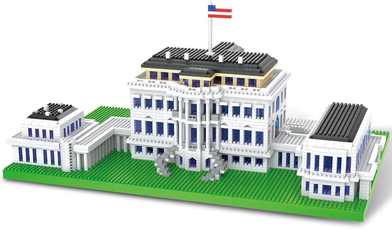 White House Micro Blocks Architecture Set - Building Kit for Ages 14+