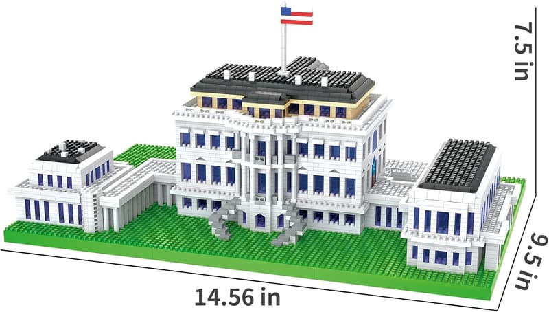 White House Micro Blocks Architecture Set - Building Kit for Ages 14+