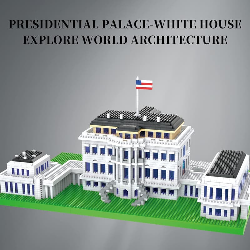 White House Micro Blocks Architecture Set - Building Kit for Ages 14+