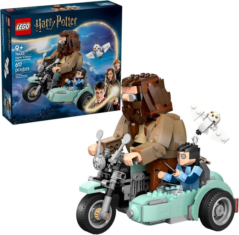 LEGO Harry Potter Hagrid & Harry Motorcycle Ride Toy for Kids