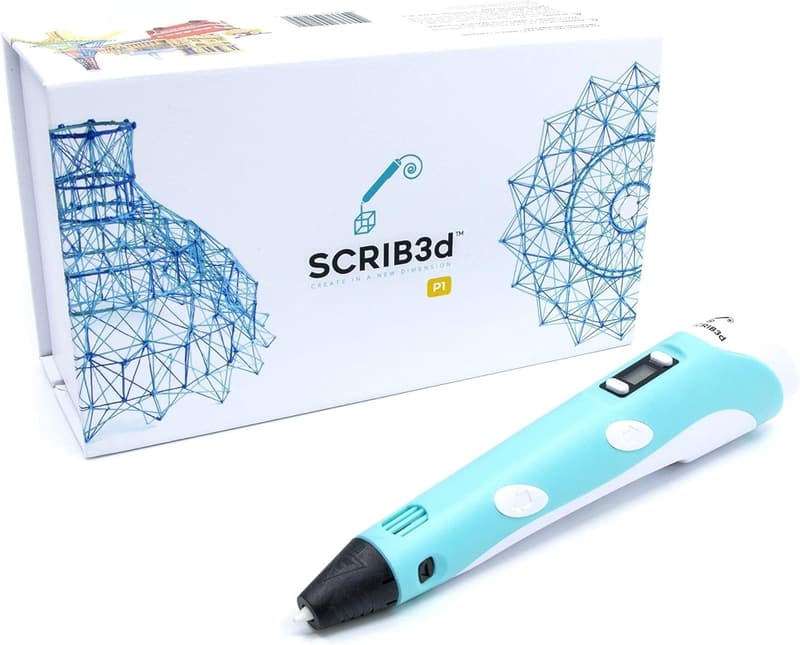 3D Printing Pen Kit with Display, Filament, Stencil Book, Charger