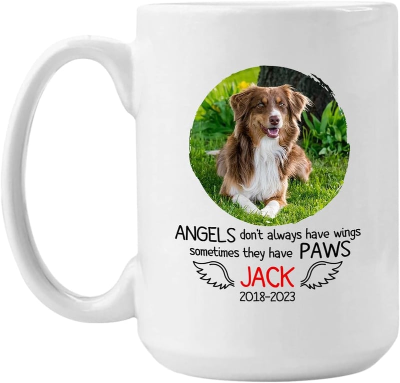 Personalized Dog Memorial Mug - Custom Sympathy Gift