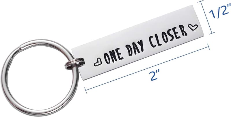 Long Distance Relationship Keychain for Couples