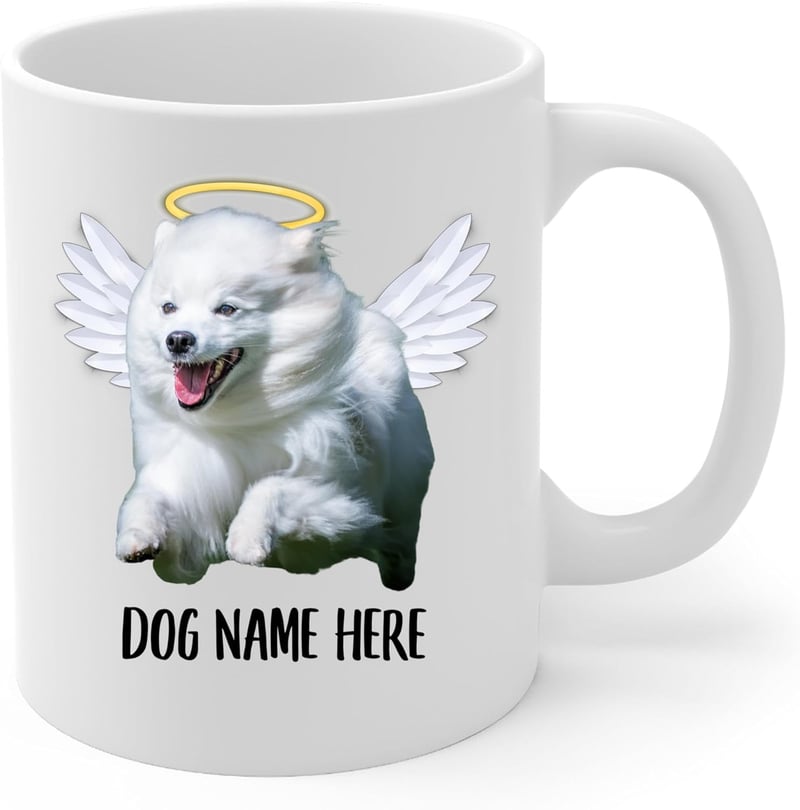 American Eskimo Dog Memorial Coffee Mug - Sympathy Gift, 11 oz