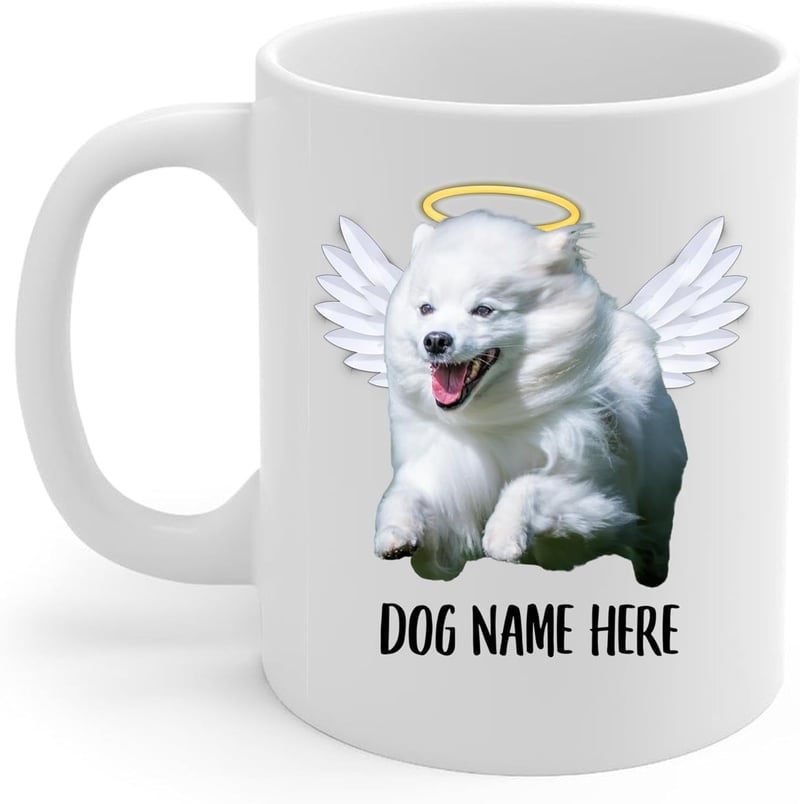 American Eskimo Dog Memorial Coffee Mug - Sympathy Gift, 11 oz