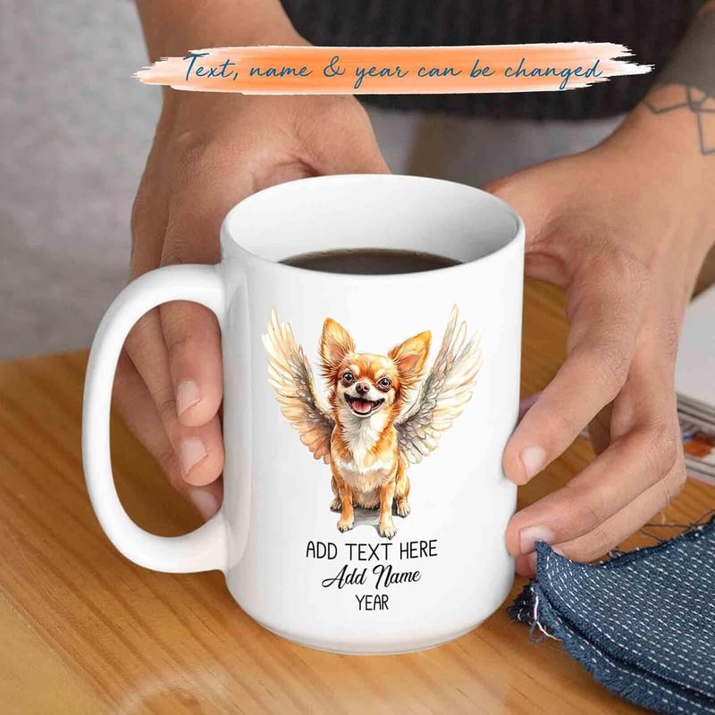Personalized Chihuahua Memorial Mug - Sympathy Gift for Pet Loss