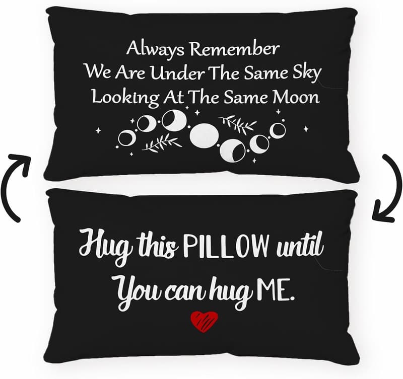 Long Distance Relationship Reversible Pillow Case - 12