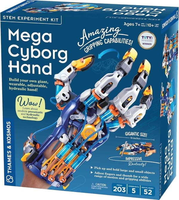 STEM Experiment Kit: Mega Cyborg Hand with Adjustable Grip