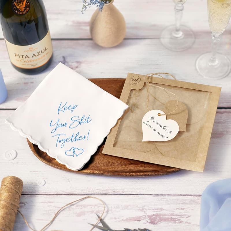 Wedding Day Gift: Embroidered 