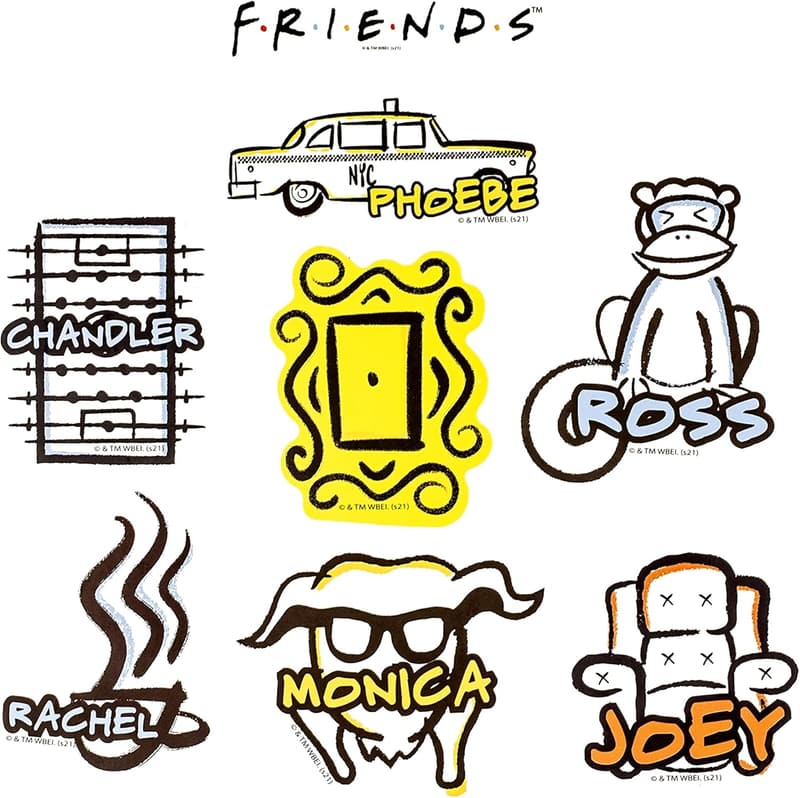 Friends Vinyl Sticker Pack - 50 Unique, Waterproof Designs
