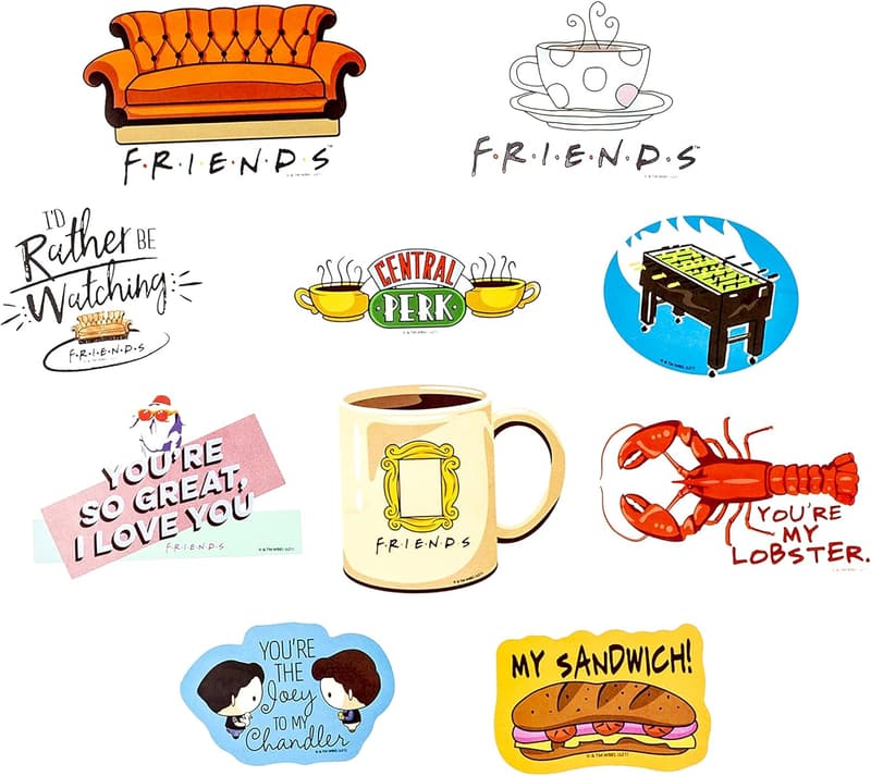 Friendship Goals Vinyl Sticker Pack - 50 Waterproof Stickers
