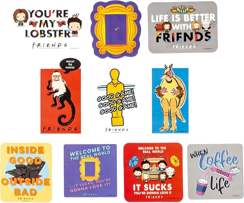 Friendship Goals Vinyl Sticker Pack - 50 Waterproof Stickers