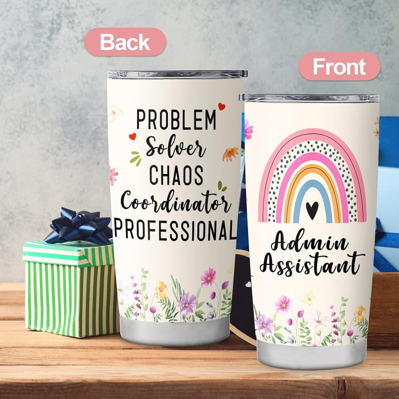 Administrative Professional Day Tumbler Mug for Assistants 20oz