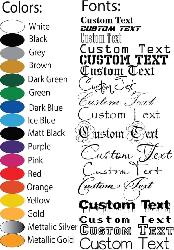 Custom Name Vinyl Sticker for Car/Boat - Personalized Graphic Decal
