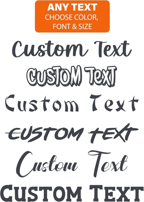 Custom Vinyl Decal - Personalized Name or Quote for Any Surface