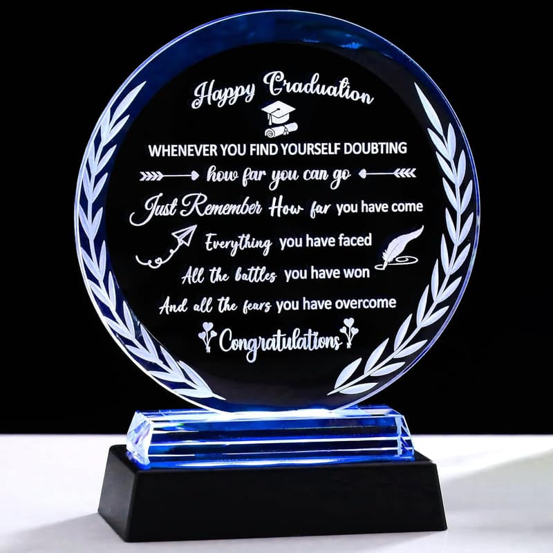 2025 Graduation Plaques with Light Base – Keepsake Gift for All