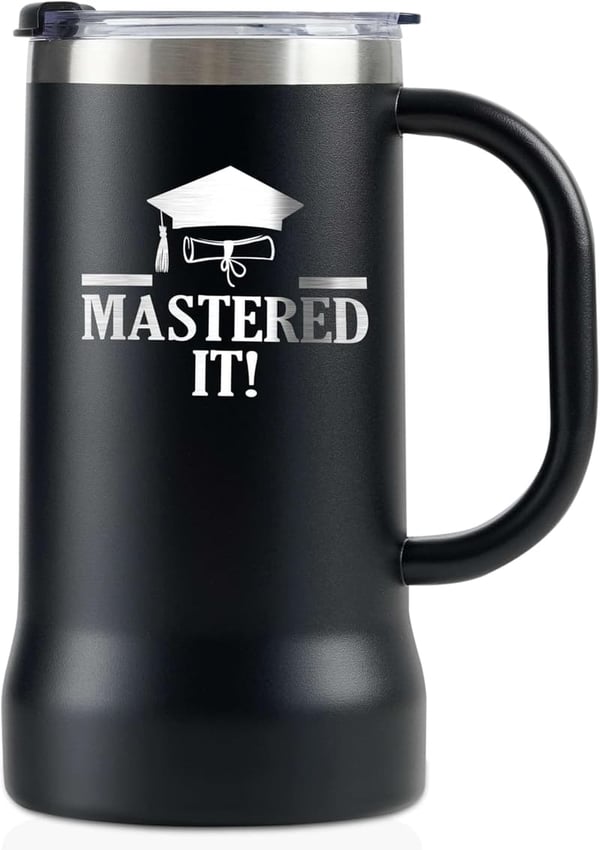 Master Graduation 2025 Stainless Steel Beer Mug for Him