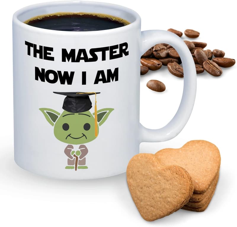 Funny Master's Degree Graduation Mug for Him