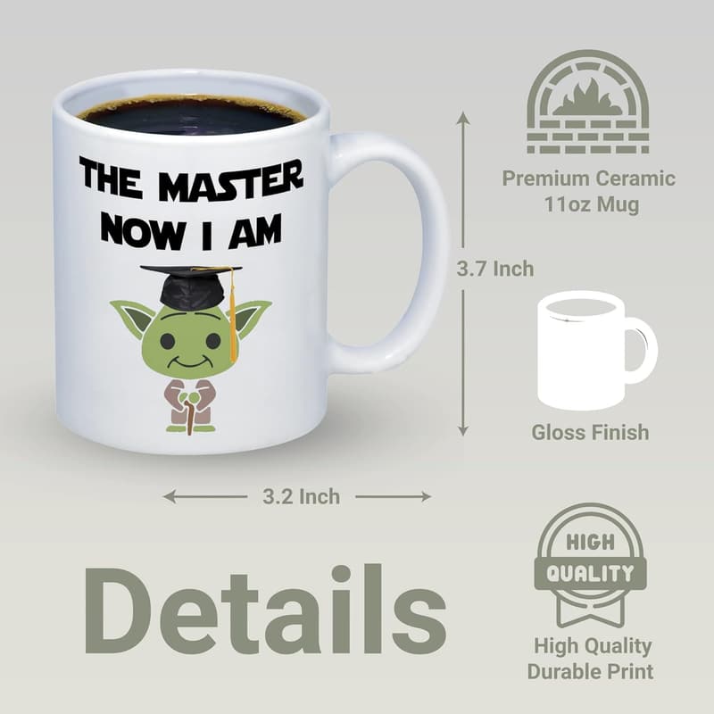 Funny Master's Degree Graduation Mug for Him