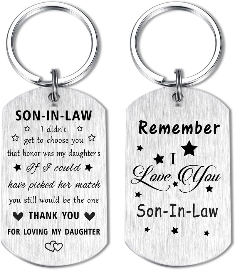 Mother-in-Law Gift for Son-in-Law - Wedding & Birthday Keychain