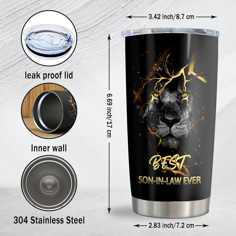 Son-in-Law Wedding Gift 20oz Tumbler from Mother-in-Law