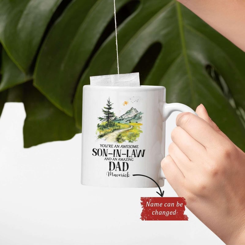 Father's Day Personalized Coffee Mug for Son-in-Law