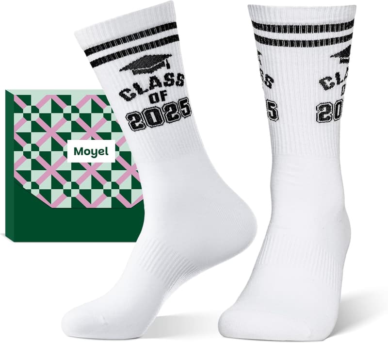 Graduation Gift: Funny Cool Socks for Him, Class of 2025