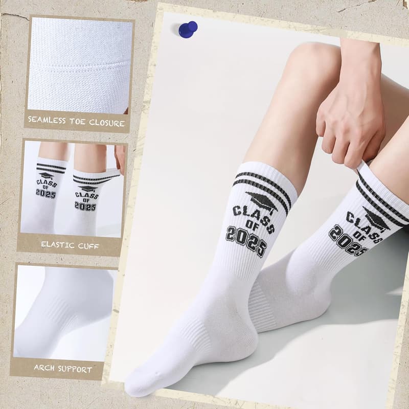 Graduation Gift: Funny Cool Socks for Him, Class of 2025