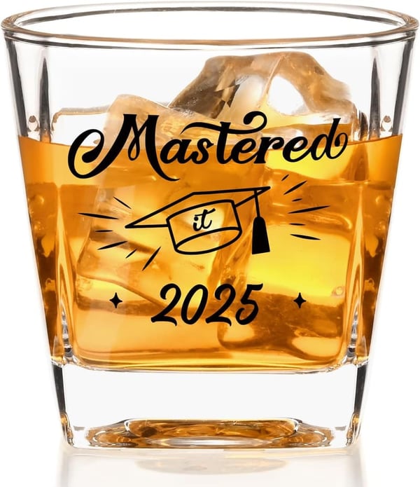 2025 Graduation Whisky Glasses, Personalized Gifts for Him
