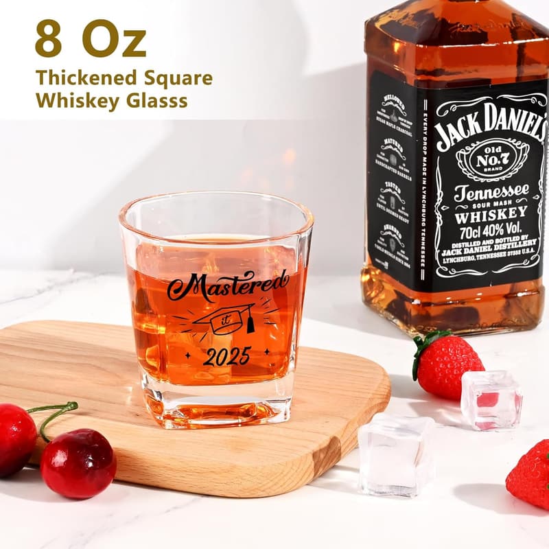 2025 Graduation Whisky Glasses, Personalized Gifts for Him