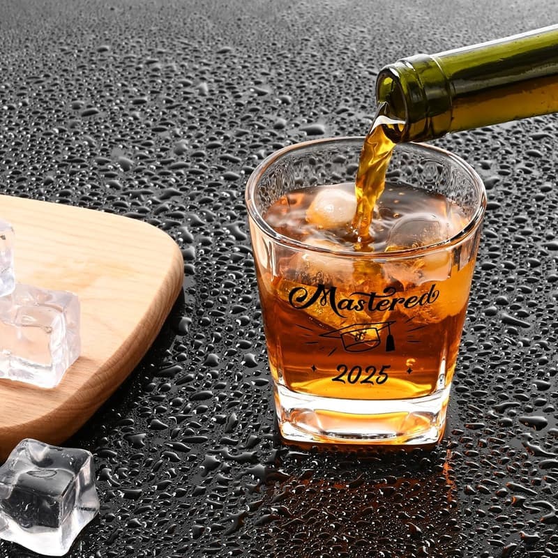 2025 Graduation Whisky Glasses, Personalized Gifts for Him
