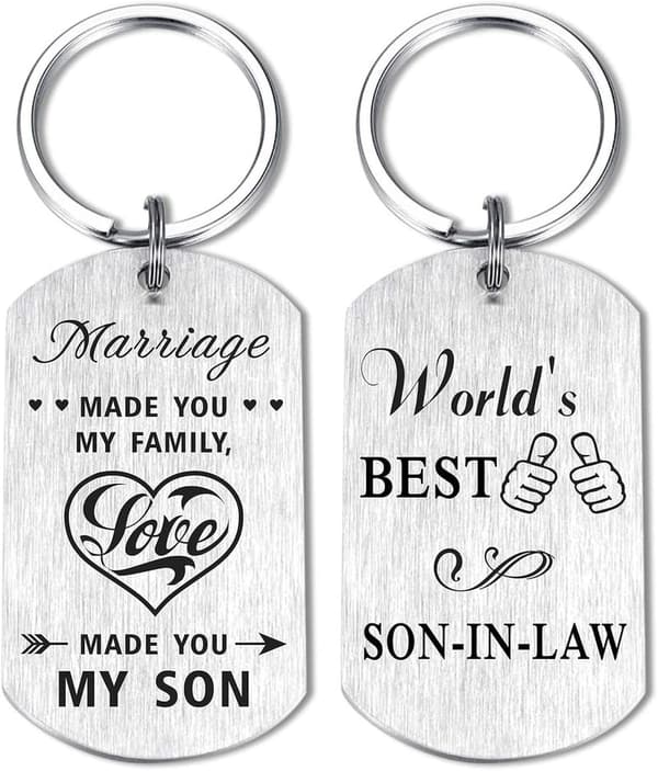 Son-in-Law Gift Keychain - 